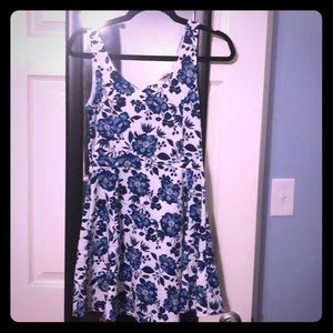 H&M fit and flare floral dress
